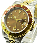 GMT Master in Steel with Yellow Gold Rootbeer Bezel on Jubilee Bracelet with Rootbeer index Dial