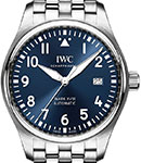 Pilot's Watch Mark XVIII in Stainless Steel on Stainless Steel Bracelet with Blue Dial