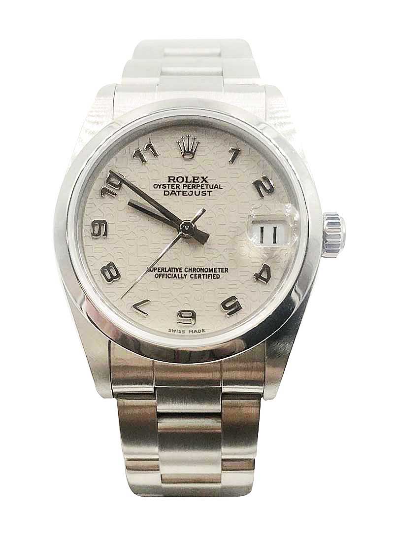 Pre-Owned Rolex 31mm Mid Size Datejust in Steel with Smooth Bezel