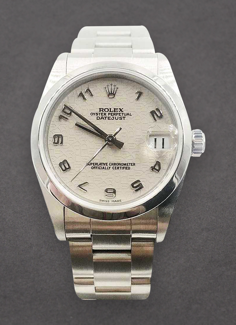 Pre-Owned Rolex 31mm Mid Size Datejust in Steel with Smooth Bezel