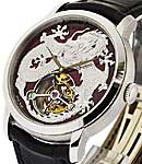 Jules Audemars Year of the Dragon in White Gold On Black Crocodile Strap with Red Dial and Red Colored Dragon Dial