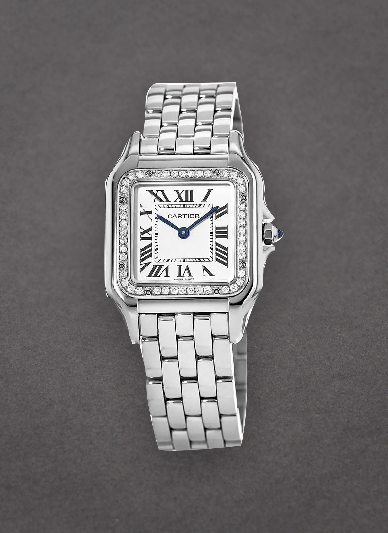 Cartier Panthere de Cartier in Steel with Diamond Bezel