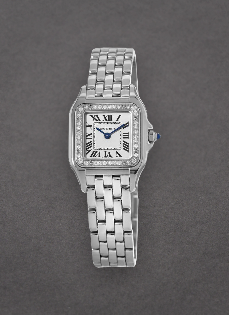 Cartier Panthere de Cartier in Steel with Diamond Bezel