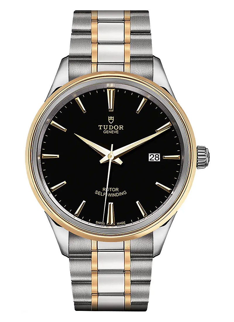 Tudor Style Series in Steel with Yellow Gold Bezel
