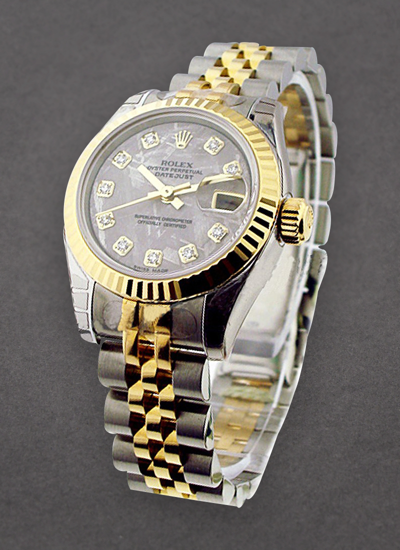 Pre-Owned Rolex Datejust Ladies 26mm in Steel with Yellow Gold Fluted Bezel