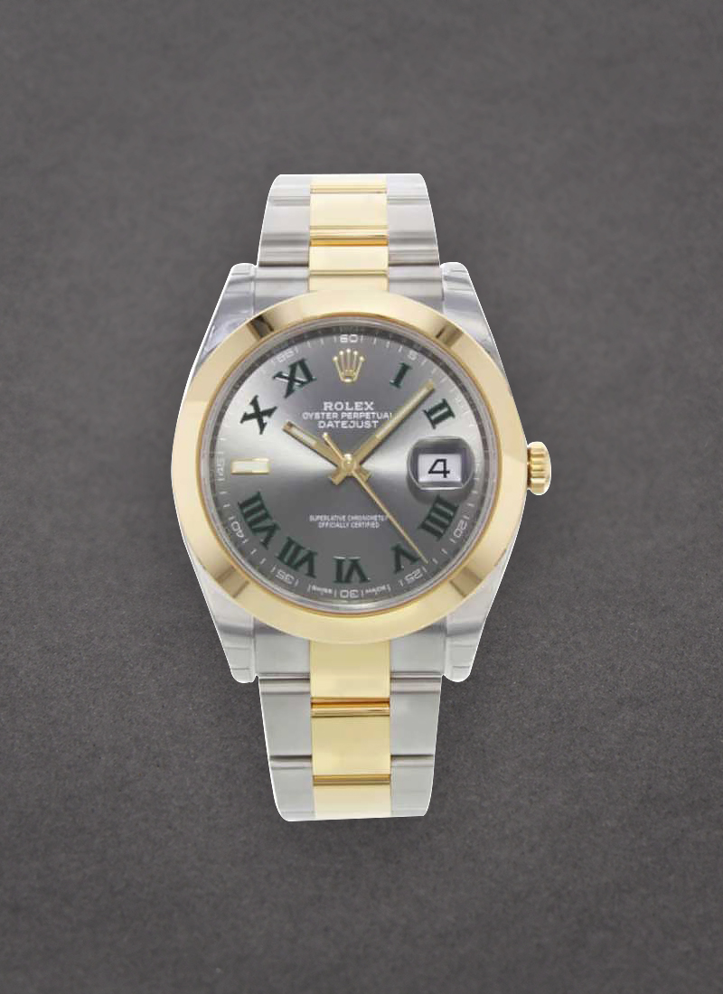 Pre-Owned Rolex Datejust II 41mm in Steel with Yellow Gold Smooth Bezel