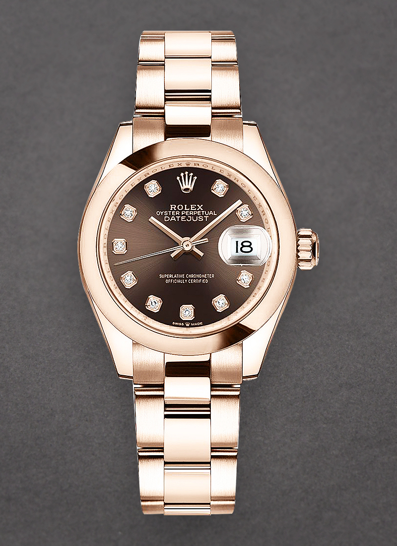 Rolex Unworn Datejust 31mm in Rose Gold with Domed Bezel