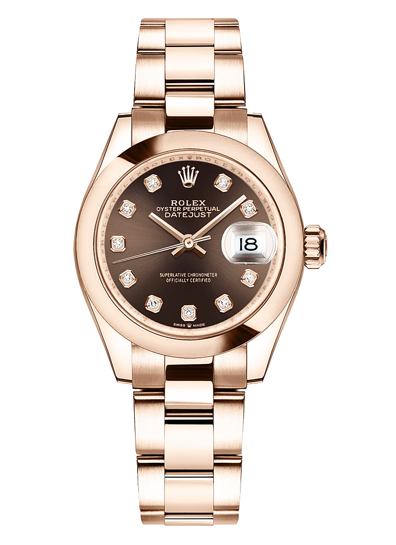 Rolex Unworn Datejust 31mm in Rose Gold with Domed Bezel