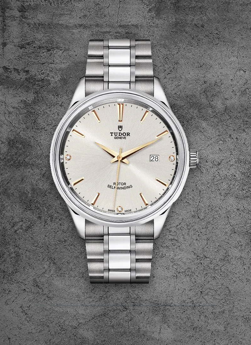 Tudor Style Series in Stainless Steel with Steel double bezel