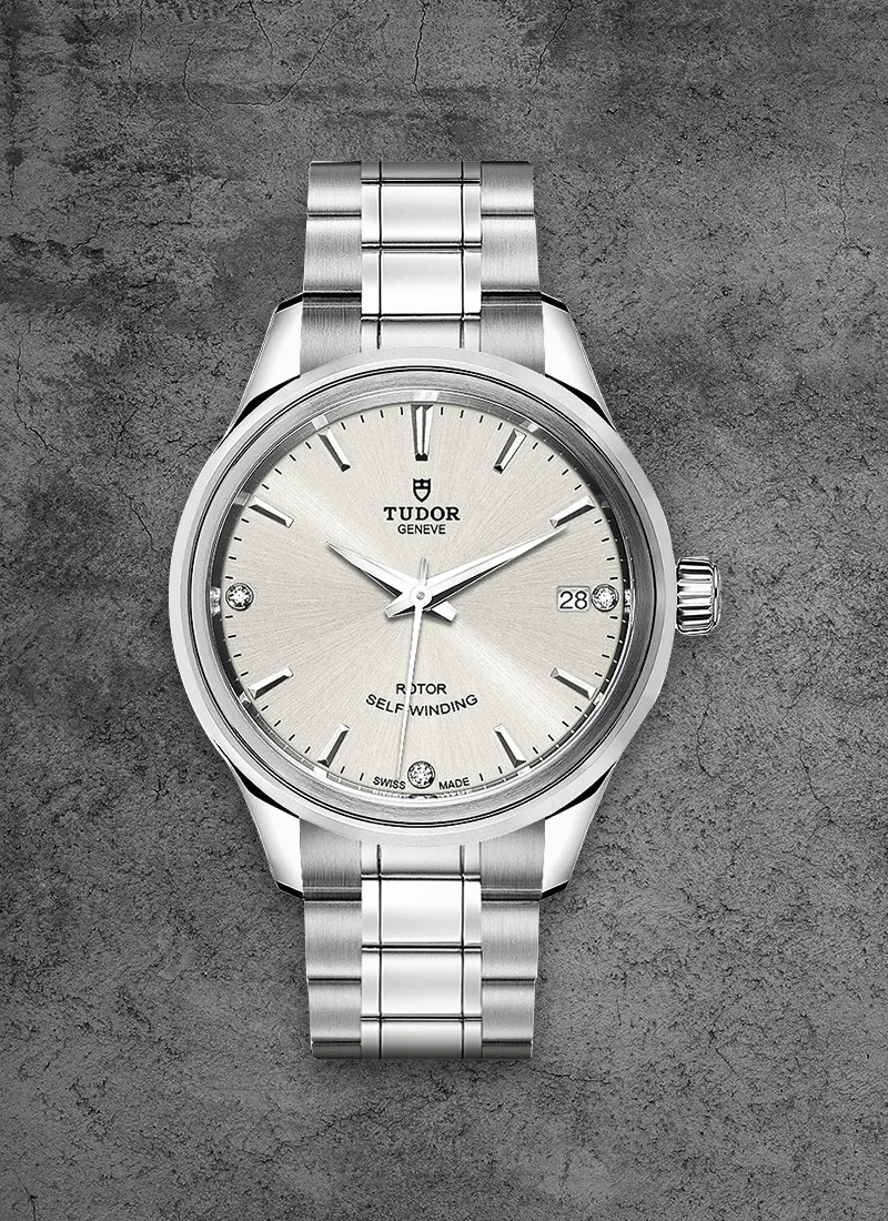 Tudor Style Series in Steel with Double Bezel