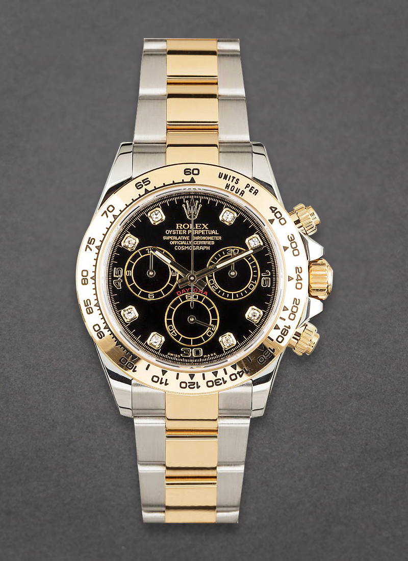 Pre-Owned Rolex Daytona 40mm in Steel with Yellow Gold Bezel