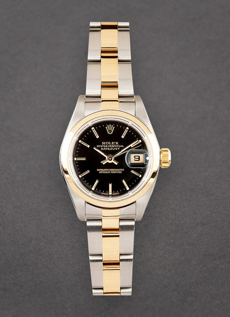 Pre-Owned Rolex 2-Tone Ladies Datejust 26mm in Steel with Yellow Gold Smooth Bezel