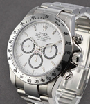 Daytona - Zenith Movment - Swiss Made T Dial on Oyster Bracelet with White Dial
