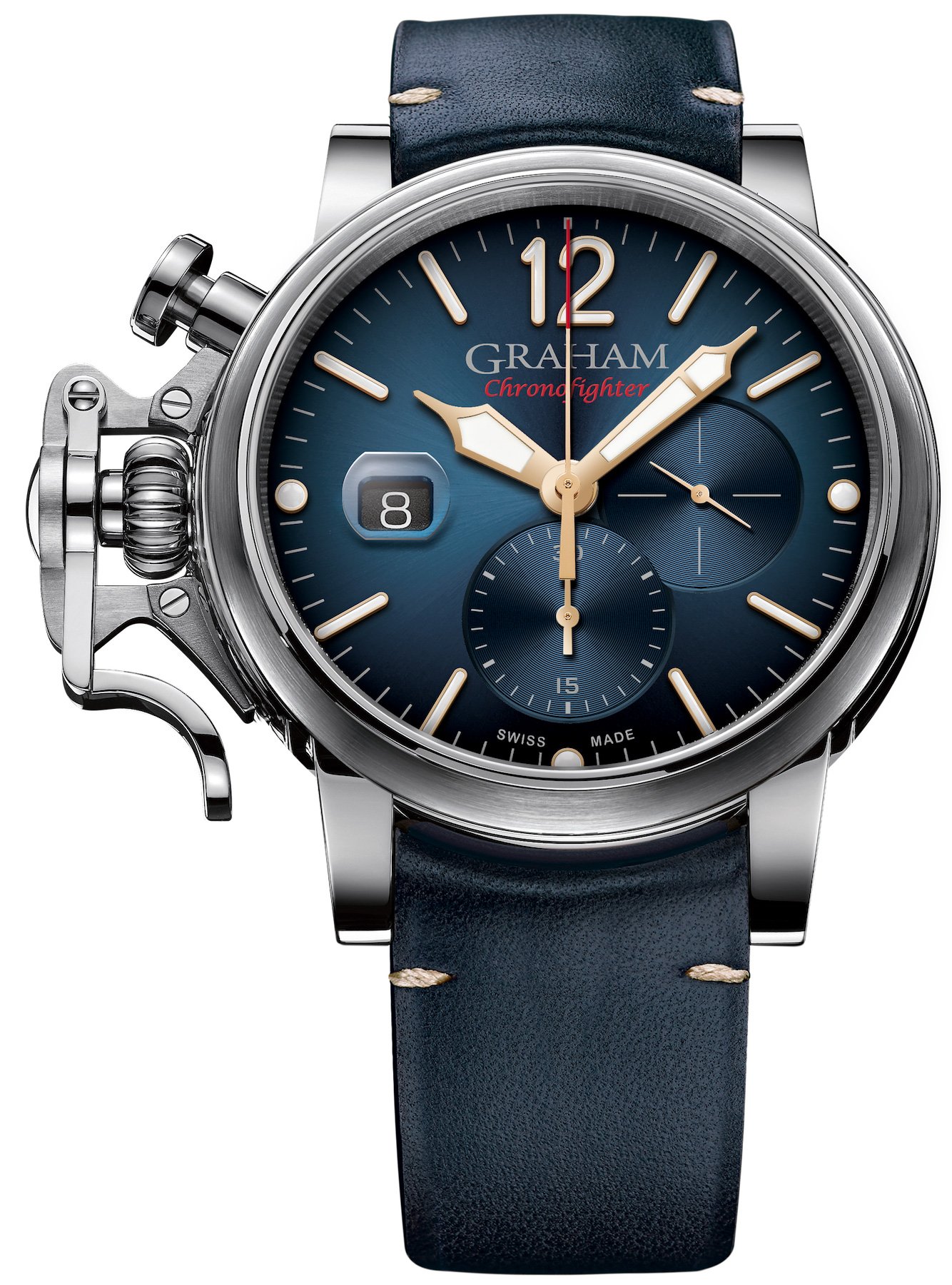 Graham Chronofighter Grand Vintage 47mm in Stainless Steel