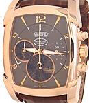 Felurier Kalpagraph Chronograph Automatic in Rose Gold on Brown Crocodile Leather Strap with Brown Dial