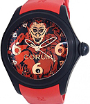 Big Bubble 52 Diablo - Black PVD Titanium on Red Rubber Strap with Red Lucifer Dial