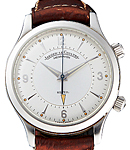 Master Control 36mm in Stainless Steel on Brown Leather Strap with Silver Dial