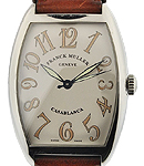Cintre Curvex Casablanca in Stainless Steel on Brown Calfskin Leather Strap with Silver Casablanca Dial