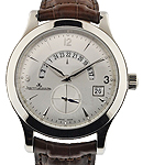 Master Compressor Dualmatic in Steel on Brown Leather Strap with Silver Dial