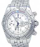 Chronomat Evolution 44mm Automatic in Steel on Stainless Steel Bracelet with Silver Dial