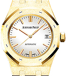 Royal Oak 37mm Selfwinding in Yellow Gold On Yellow Gold Bracelet with Silver Dial
