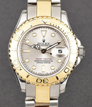 Yacht-Master 29mm in Steel with Yellow Gold Thunderbird Bezel on Oyster Bracelet with Grey Index Dial