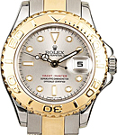 Yacht-Master 29mm in Steel with Yellow Gold Thunderbird Bezel on Oyster Bracelet with Grey Index Dial