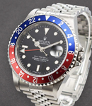 GMT-Master II Pepsi Ref 16710 in Steel with Red and Blue Bezel on Jubilee Bracelet with Black Dial