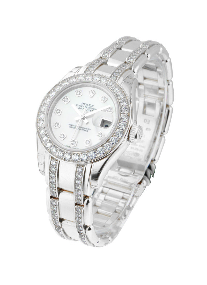 Pre-Owned Rolex Masterpiece 29mm in White Gold with Diamond Bezel