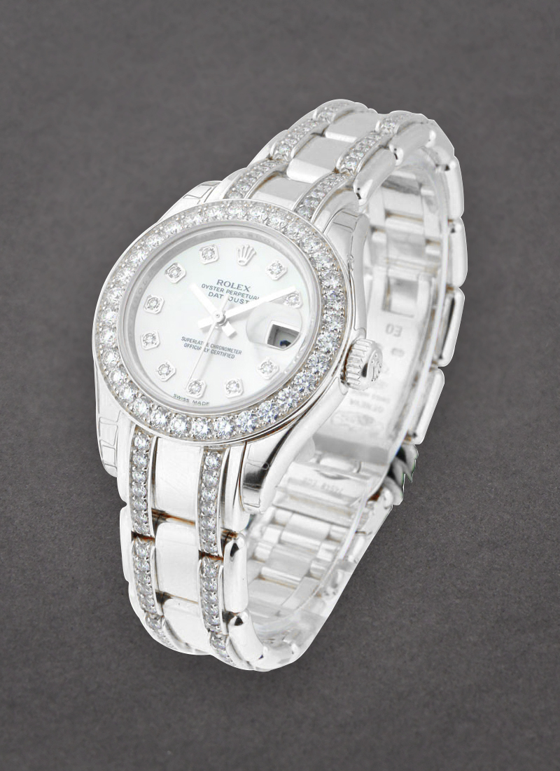 Pre-Owned Rolex Masterpiece 29mm in White Gold with Diamond Bezel