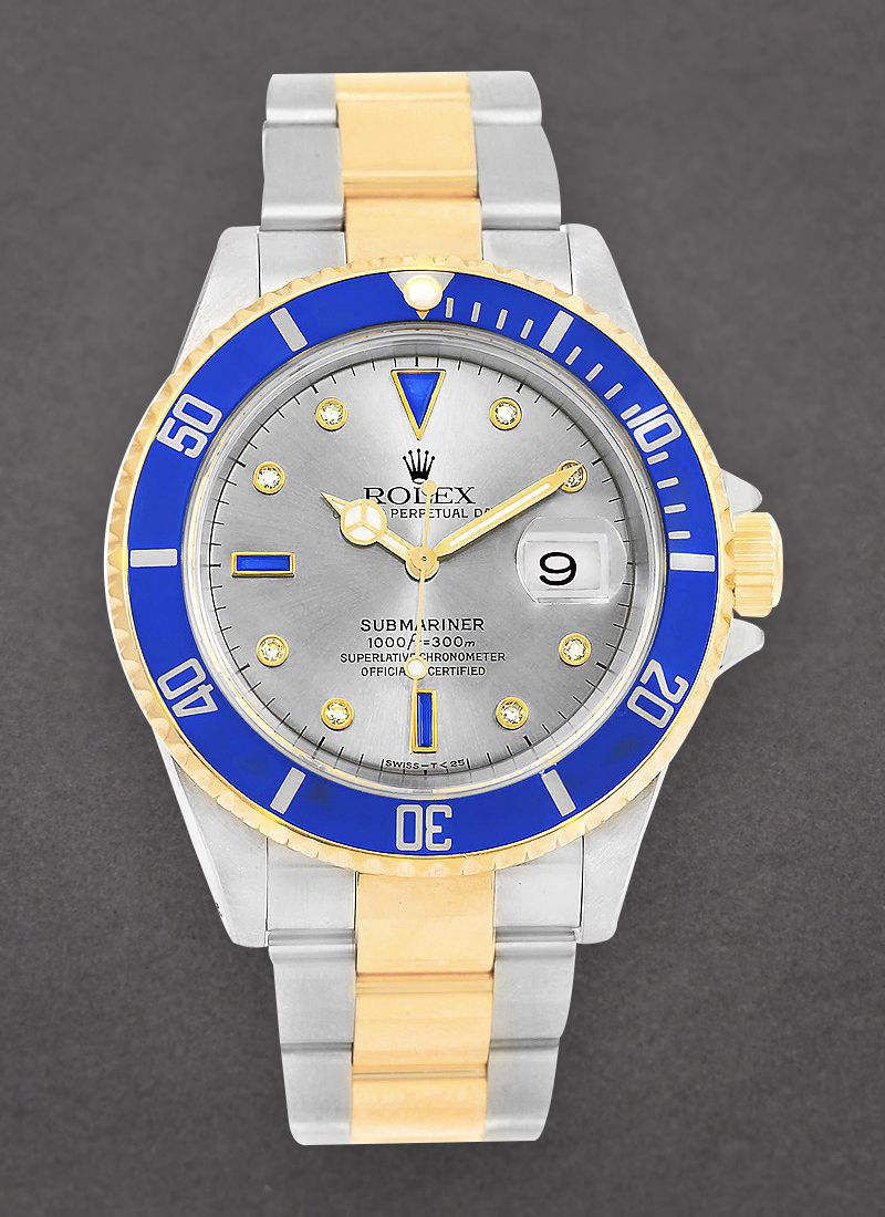 Pre-Owned Rolex Submariner 40mm in Steel with Blue Bezel