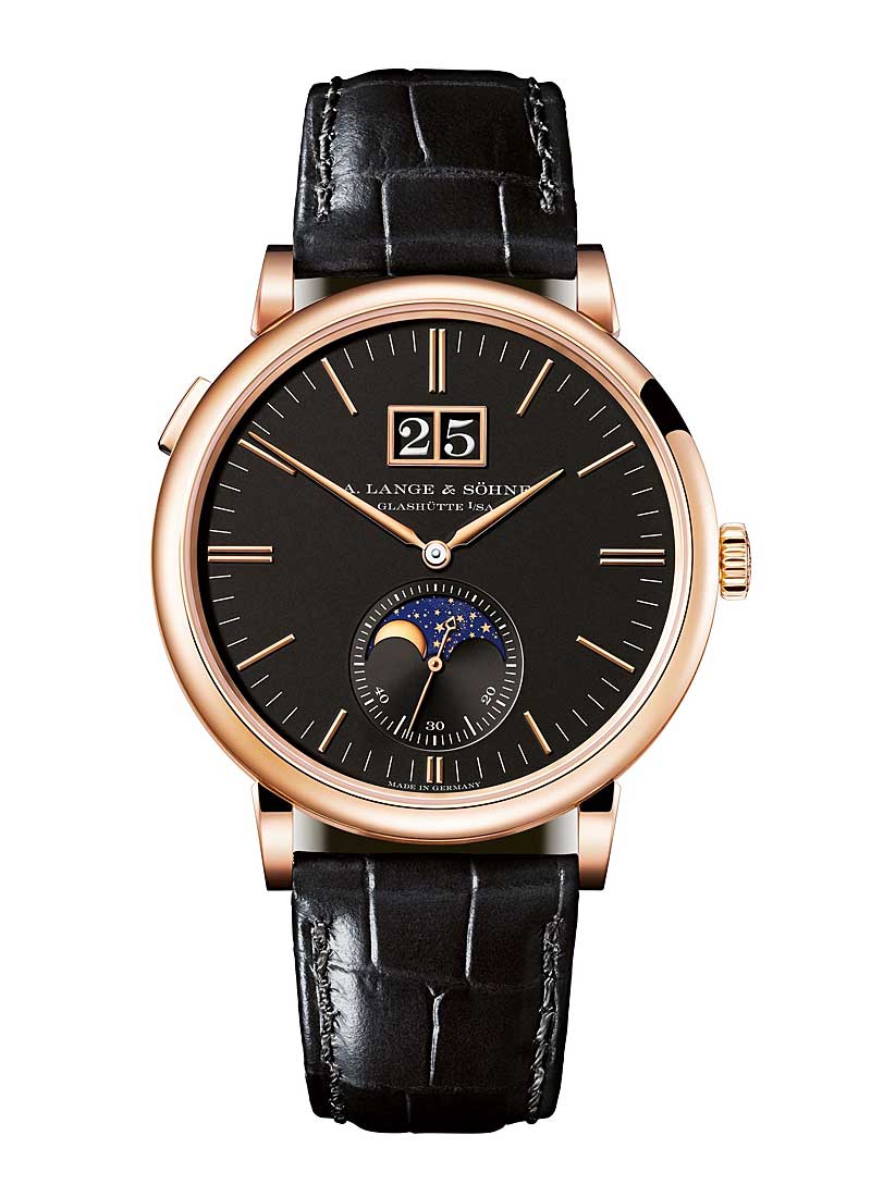 A. Lange & Sohne Saxonia Moon Phase in Rose Gold