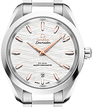 Aqua Terra 150M Co-Axial Master Chronometer 34mm in Stainless Steel & Rose Gold on Stainless Steel Bracelet with Silver Dial
