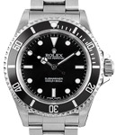 Submariner 40mm No Date in Steel with Black Bezel on Oyster Bracelet with Black Dial