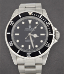 Submariner 40mm No Date in Steel with Black Bezel on Oyster Bracelet with Black Dial