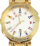 Admirals Cup in Yellow Gold on Yellow Gold Bracelet with White Dial