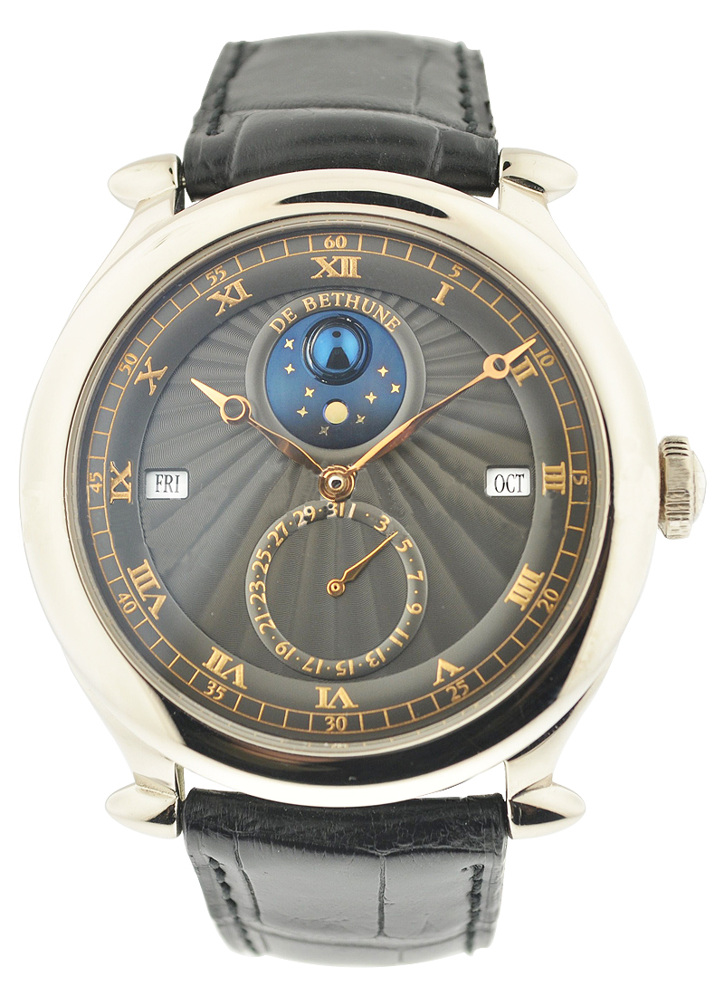 Debethune DB17 Perpetual Calendar with Ball Moonphase in White Gold