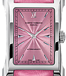 Esplendidos Classico in Stainless Steel on Pink Leather Strap with Pink Dial