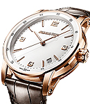 Code 11.59 Automatic in Rose Gold on Brown Crocodile Leather Strap with White Dial
