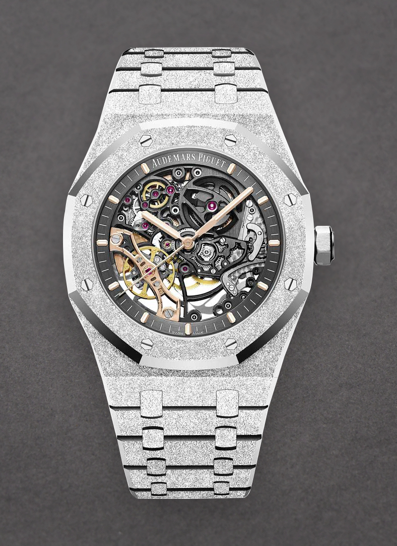 Audemars Piguet Royal Oak Frosted Gold Double Balance 41mm Automatic in White Gold