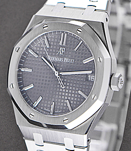 Royal Oak 41mm Automatic in Stainless Steel on Stainless Steel Bracelet with Grey Dial