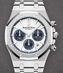 Royal Oak Chronograph 38mm in Stainless Steel on Stainless Steel Bracelet with Silver Dial