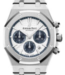 Royal Oak Chronograph 38mm in Stainless Steel on Stainless Steel Bracelet with Silver Dial