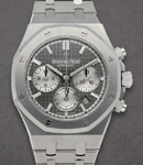 Royal Oak Chronograph 38mm in Stainless Steel on Stainless Steel Bracelet with Grey Dial