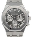 Royal Oak Chronograph 38mm in Stainless Steel on Stainless Steel Bracelet with Grey Dial