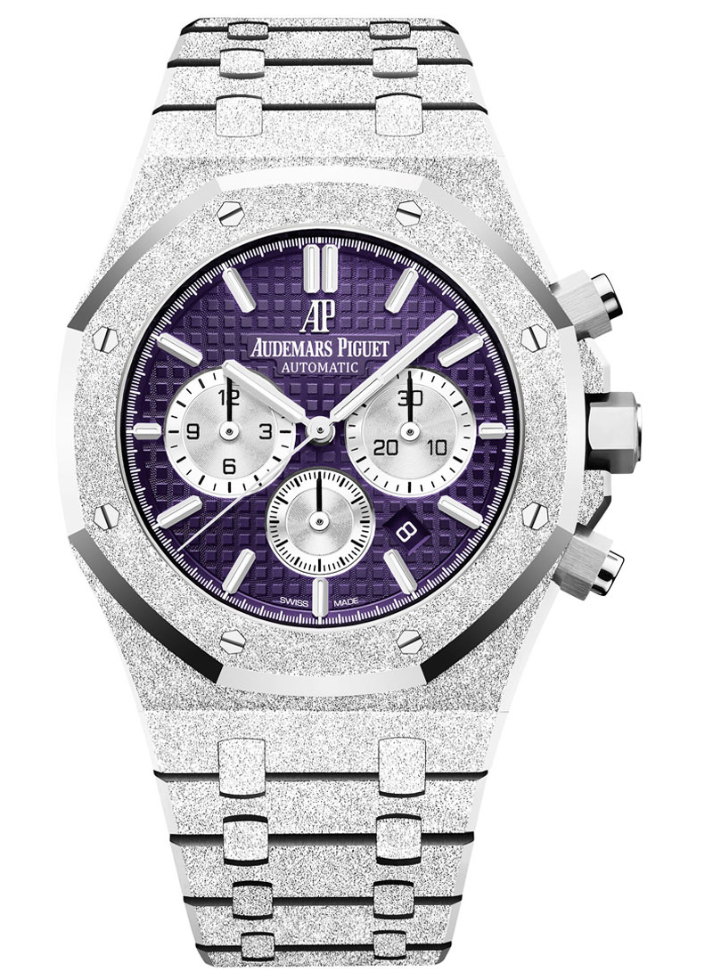Audemars Piguet Royal Oak Frosted Gold Chronograph in White Gold