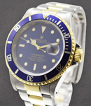 Submariner 40mm in 2-Tone Hole Lugs - No Gold through the buckle - Circa 1997 U Serial