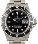 Submariner 40mm in Steel with Black Bezel on Bracelet With Black Dial