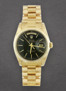Pre-Owned Rolex 18238 Day-Date 36mm in Yellow Gold with Fluted Bezel 18238