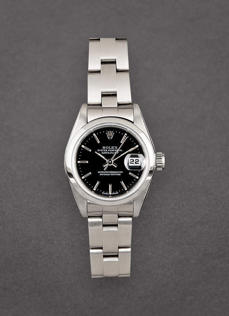 Pre-Owned Rolex Date Ladys in Steel with Smooth Bezel